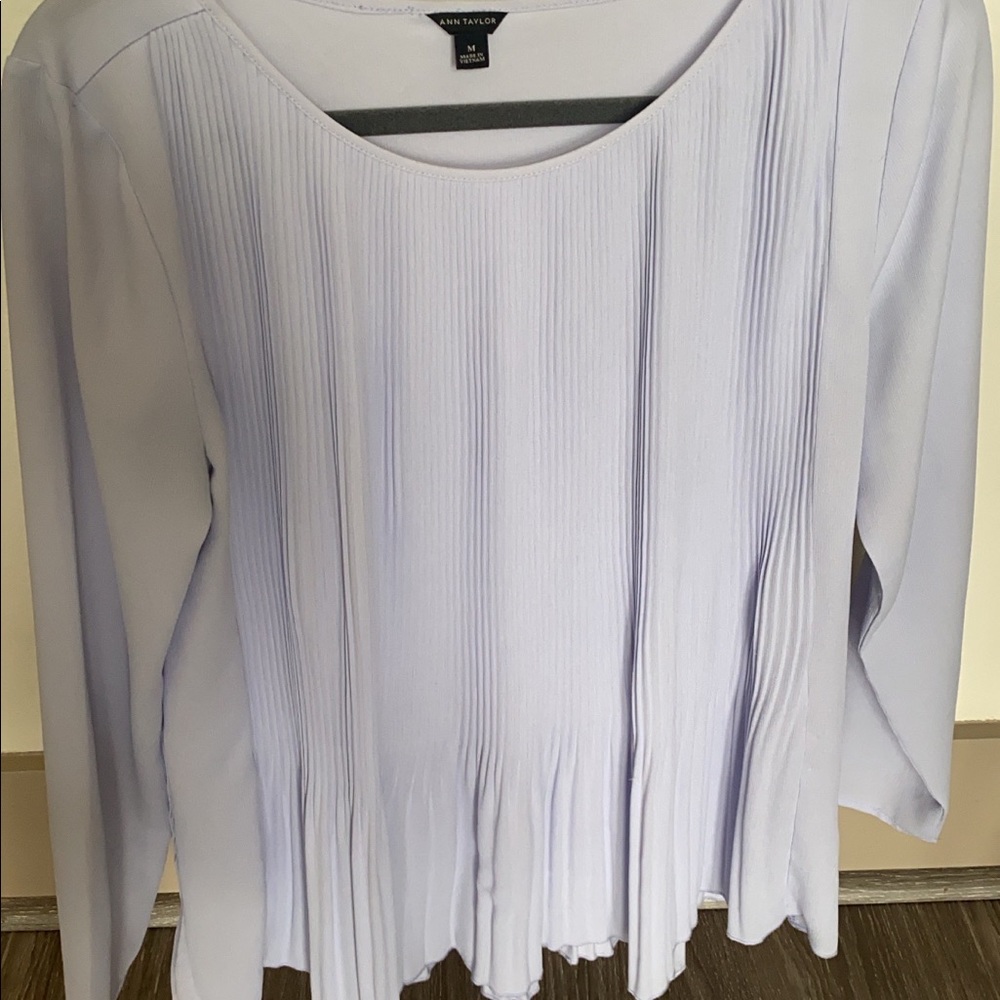 Ann Taylor Baby Blue Blouse